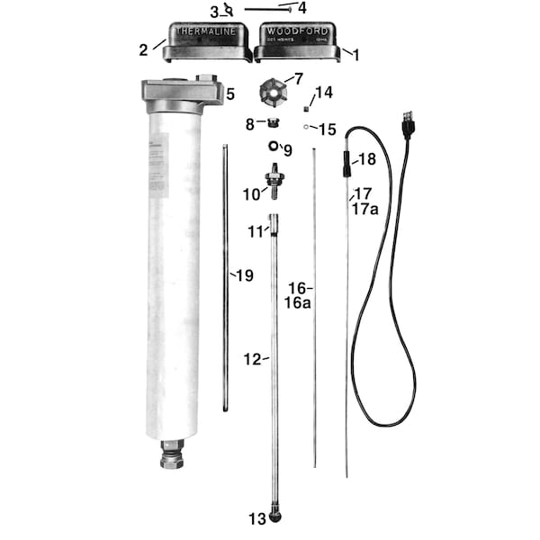Woodford Mfg Co THERM-07 Woodford Thermaline Complete Unit - 7 Ft.